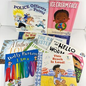 Lot of 10-Dolly Parton’s Library Book Bundle-Police Officer, Beach, Father (PB)